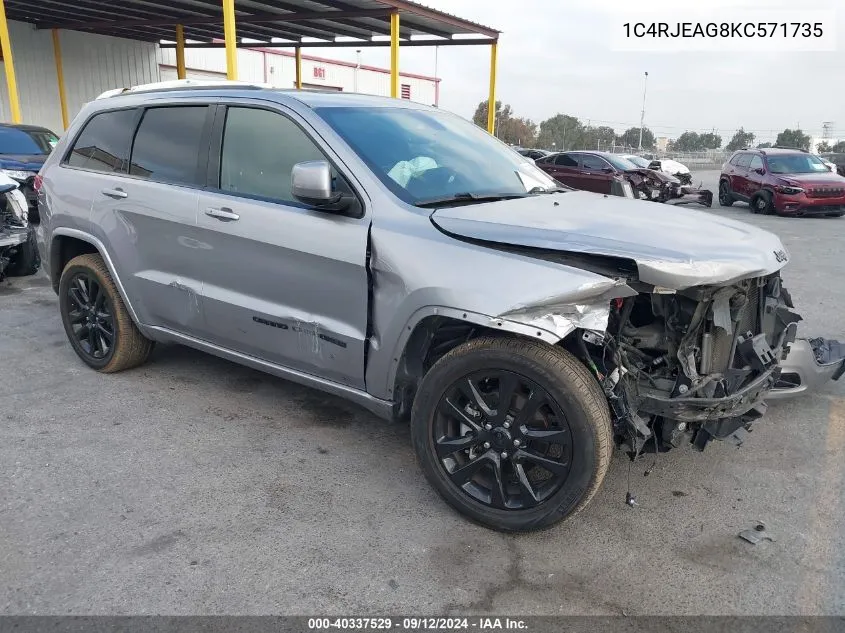 2019 Jeep Grand Cherokee Laredo VIN: 1C4RJEAG8KC571735 Lot: 40337529