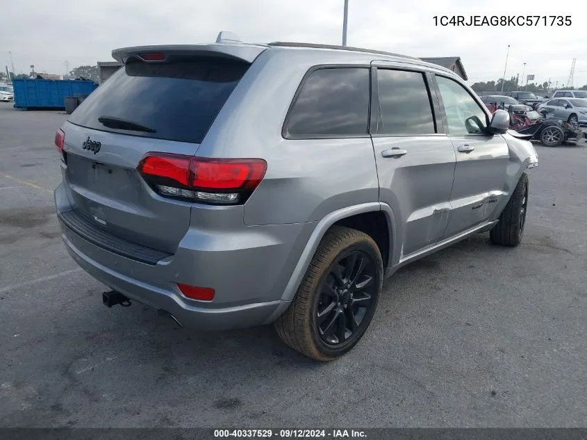 1C4RJEAG8KC571735 2019 Jeep Grand Cherokee Laredo