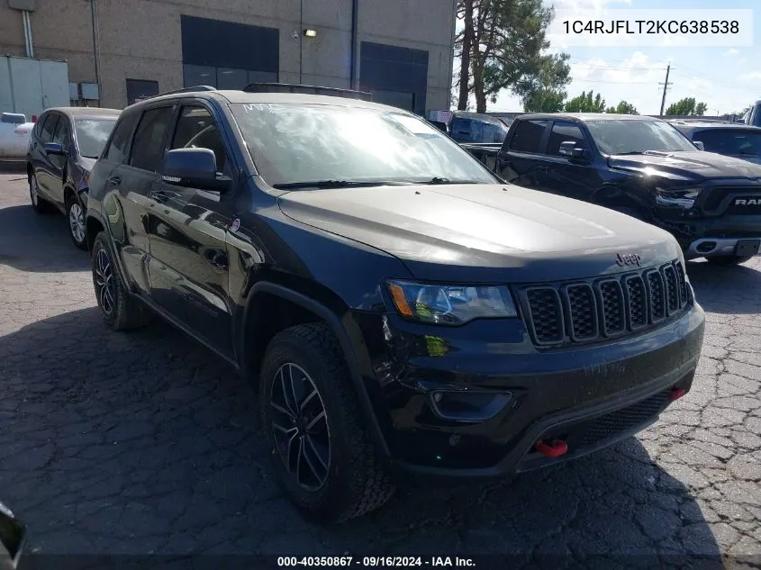 1C4RJFLT2KC638538 2019 Jeep Grand Cherokee Trailhawk 4X4