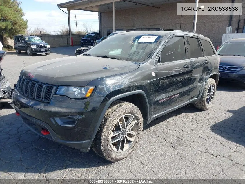 2019 Jeep Grand Cherokee Trailhawk 4X4 VIN: 1C4RJFLT2KC638538 Lot: 40350867