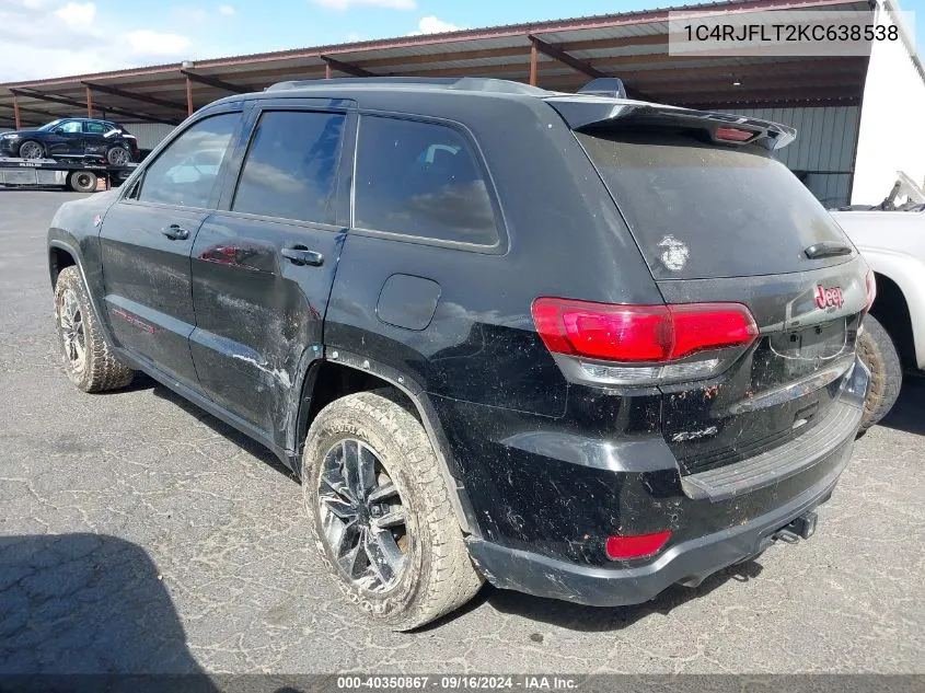 1C4RJFLT2KC638538 2019 Jeep Grand Cherokee Trailhawk 4X4