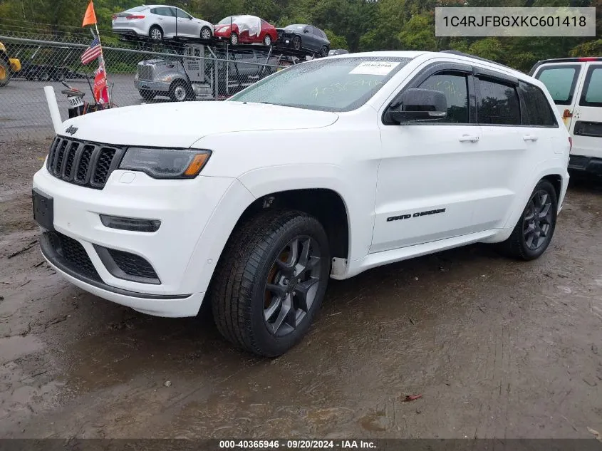 1C4RJFBGXKC601418 2019 Jeep Grand Cherokee Limited X 4X4