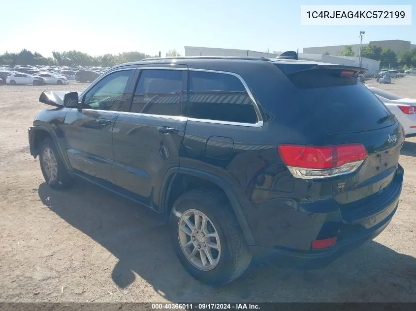 1C4RJEAG4KC572199 2019 Jeep Grand Cherokee Laredo 4X2