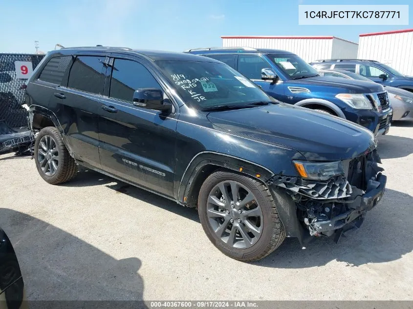 1C4RJFCT7KC787771 2019 Jeep Grand Cherokee High Altitude 4X4