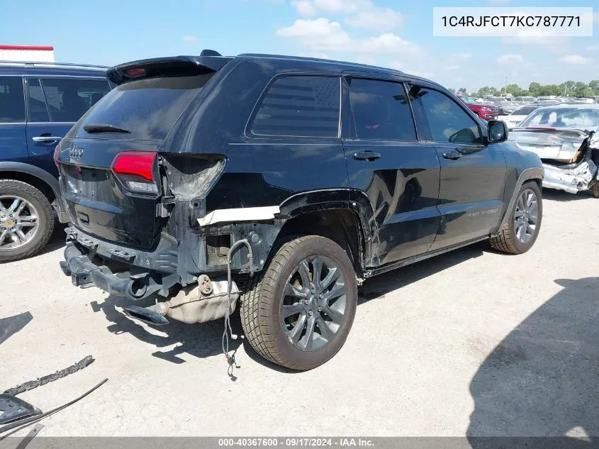 1C4RJFCT7KC787771 2019 Jeep Grand Cherokee High Altitude 4X4