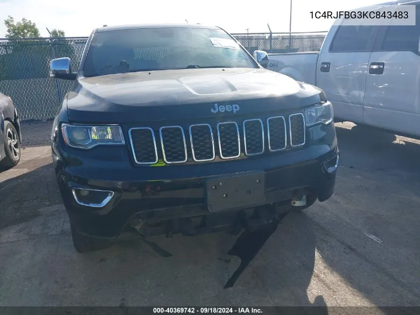 2019 Jeep Grand Cherokee Limited 4X4 VIN: 1C4RJFBG3KC843483 Lot: 40369742