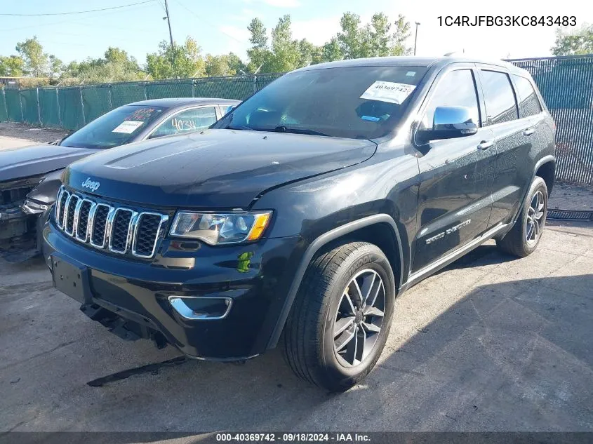 2019 Jeep Grand Cherokee Limited 4X4 VIN: 1C4RJFBG3KC843483 Lot: 40369742