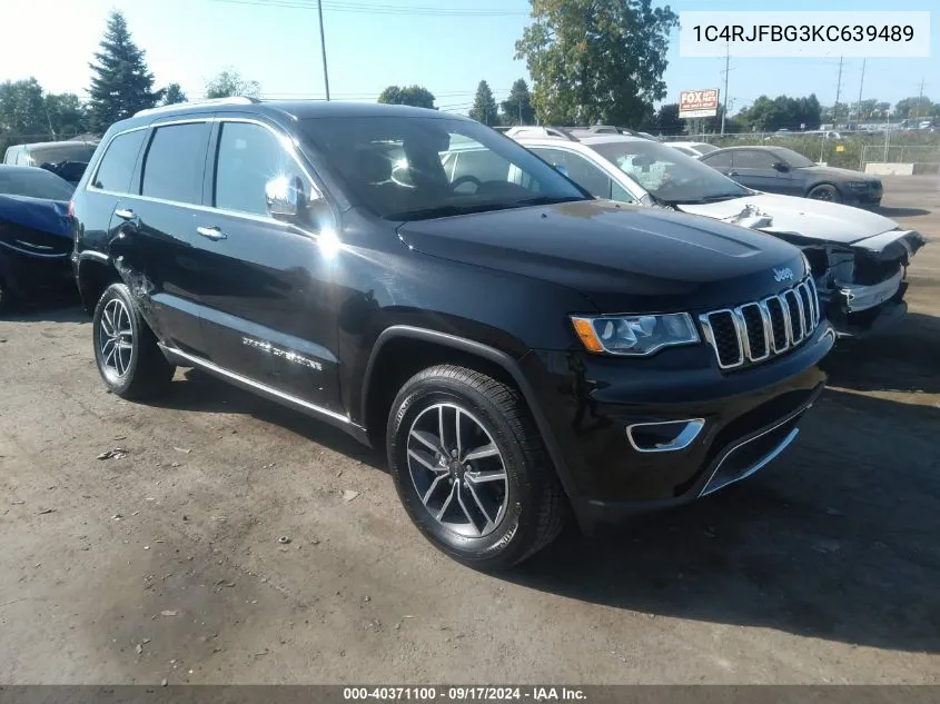 1C4RJFBG3KC639489 2019 Jeep Grand Cherokee Limited 4X4