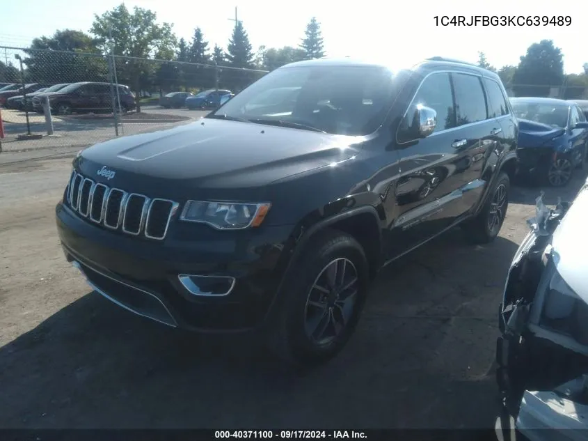 2019 Jeep Grand Cherokee Limited 4X4 VIN: 1C4RJFBG3KC639489 Lot: 40371100