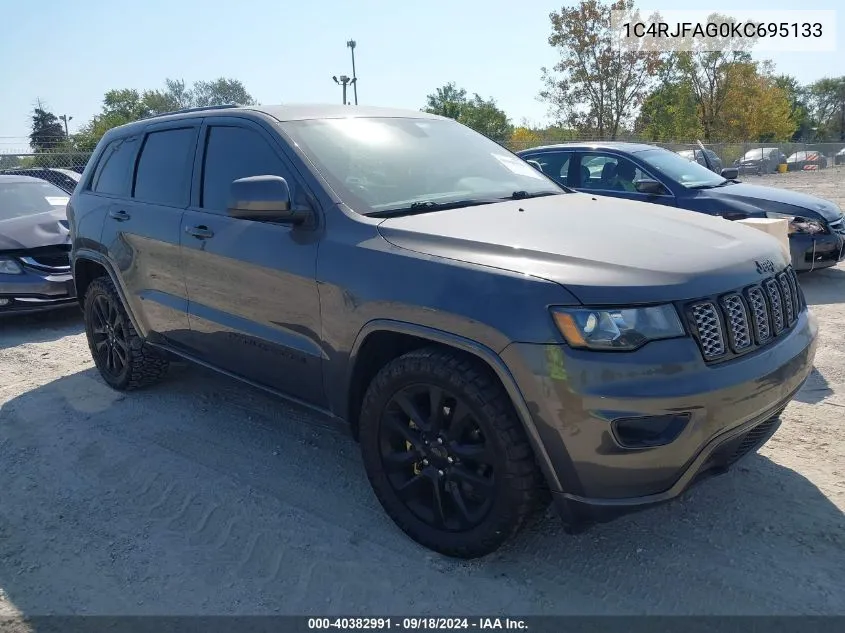 2019 Jeep Grand Cherokee Altitude 4X4 VIN: 1C4RJFAG0KC695133 Lot: 40382991