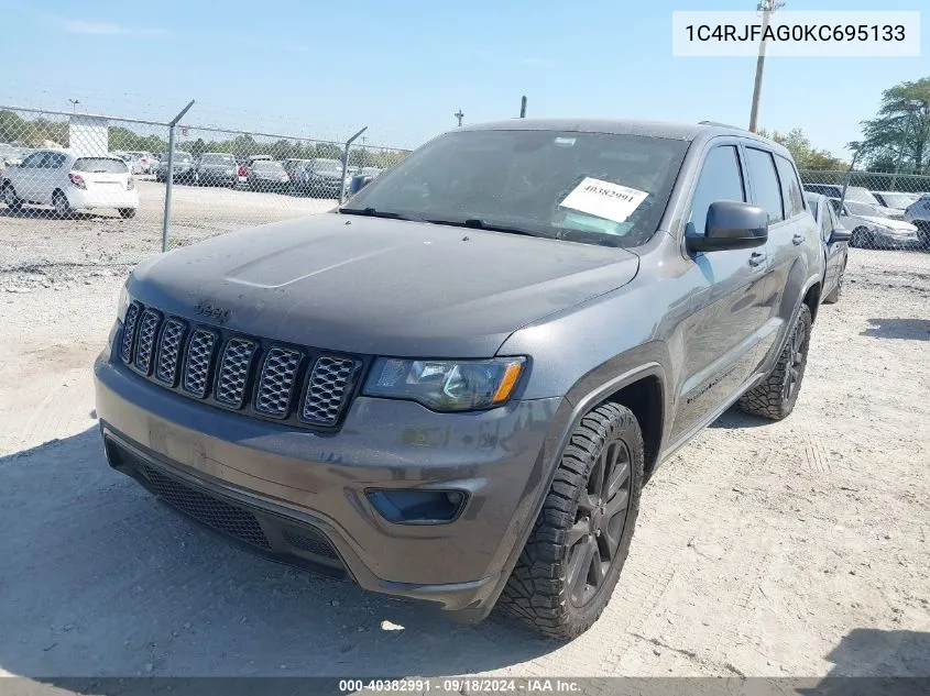 2019 Jeep Grand Cherokee Altitude 4X4 VIN: 1C4RJFAG0KC695133 Lot: 40382991