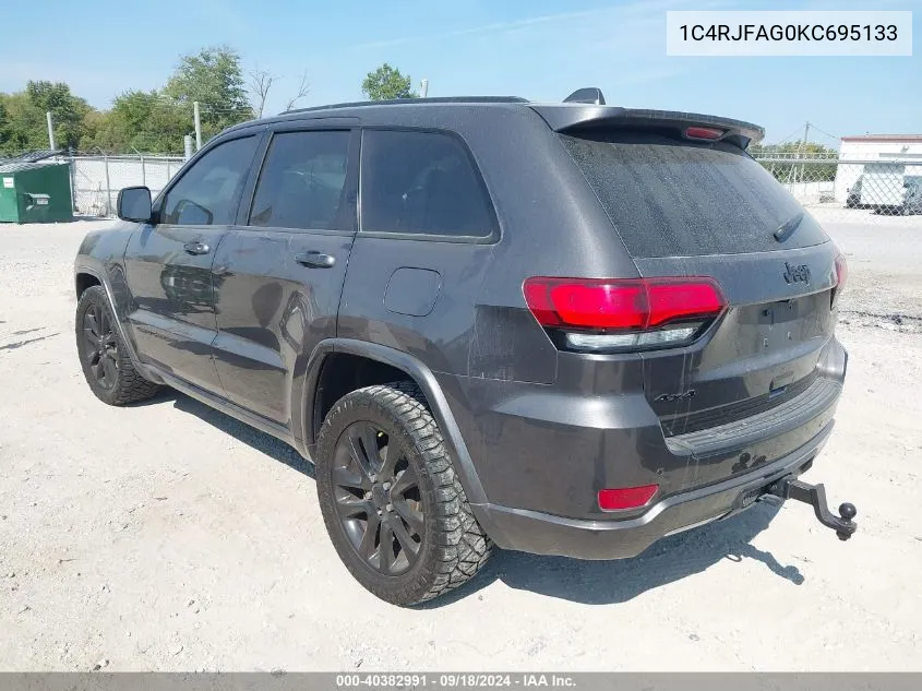 1C4RJFAG0KC695133 2019 Jeep Grand Cherokee Altitude 4X4