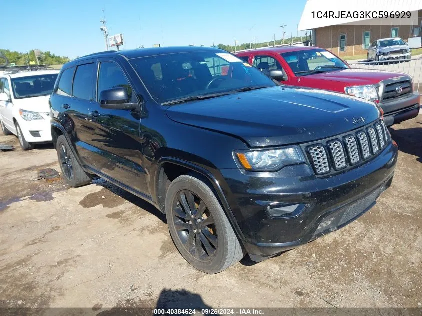 1C4RJEAG3KC596929 2019 Jeep Grand Cherokee Altitude 4X2