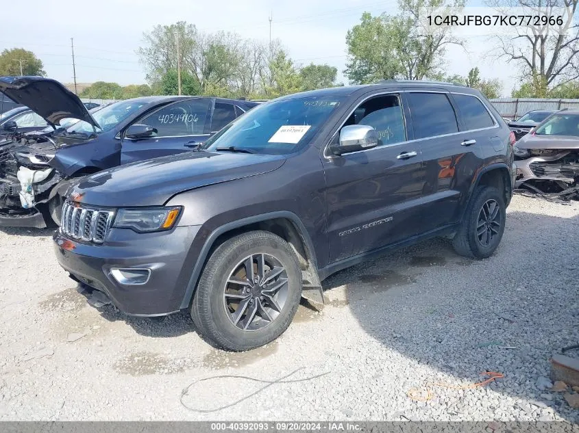 2019 Jeep Grand Cherokee Limited 4X4 VIN: 1C4RJFBG7KC772966 Lot: 40392093