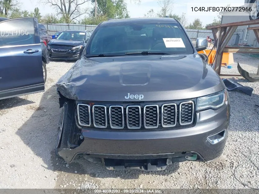 1C4RJFBG7KC772966 2019 Jeep Grand Cherokee Limited 4X4