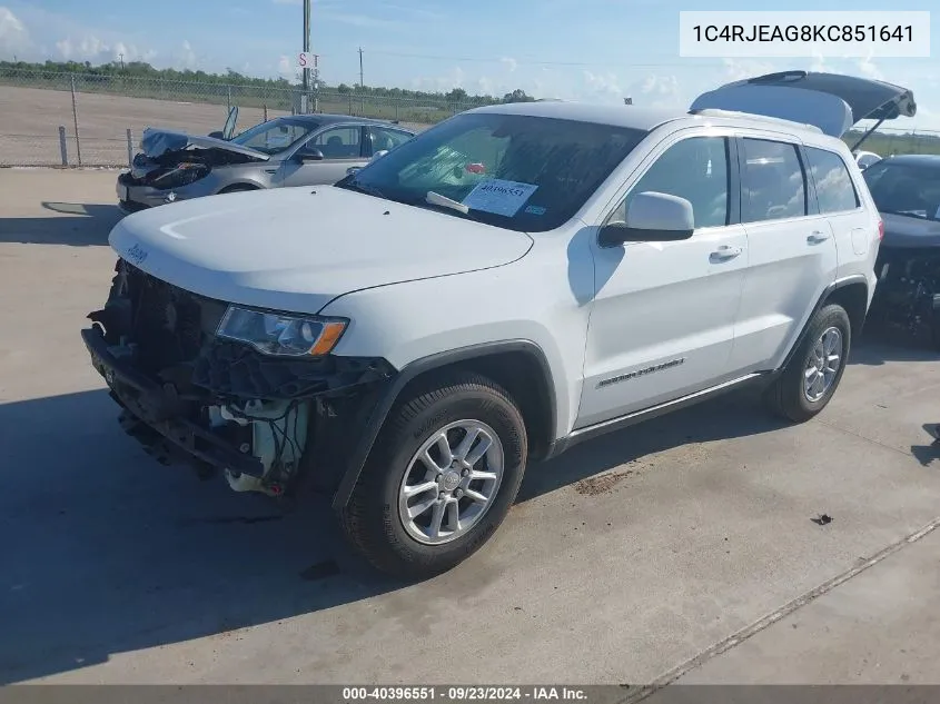 2019 Jeep Grand Cherokee Laredo VIN: 1C4RJEAG8KC851641 Lot: 40396551