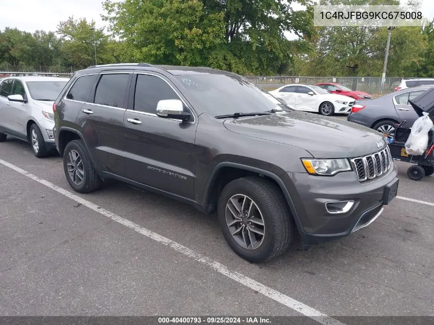 2019 Jeep Grand Cherokee Limited 4X4 VIN: 1C4RJFBG9KC675008 Lot: 40400793