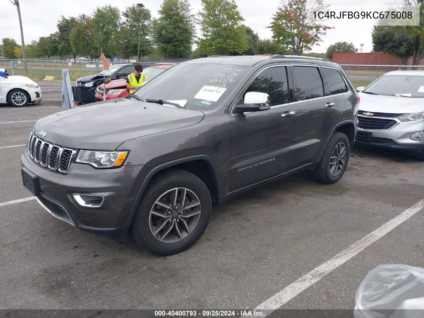 2019 Jeep Grand Cherokee Limited 4X4 VIN: 1C4RJFBG9KC675008 Lot: 40400793