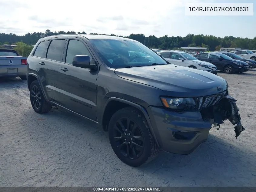 2019 Jeep Grand Cherokee Altitude 4X2 VIN: 1C4RJEAG7KC630631 Lot: 40401410