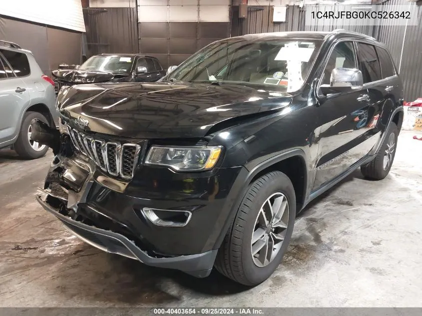 1C4RJFBG0KC526342 2019 Jeep Grand Cherokee Limited 4X4