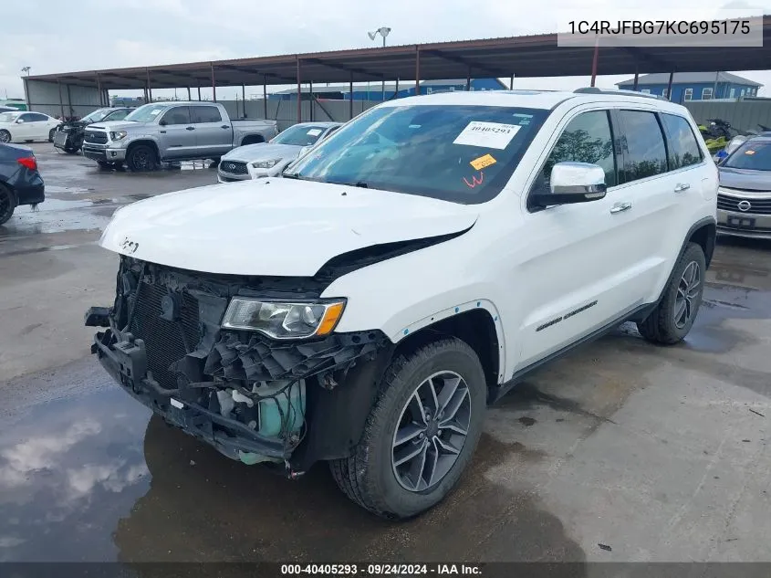 2019 Jeep Grand Cherokee Limited 4X4 VIN: 1C4RJFBG7KC695175 Lot: 40405293