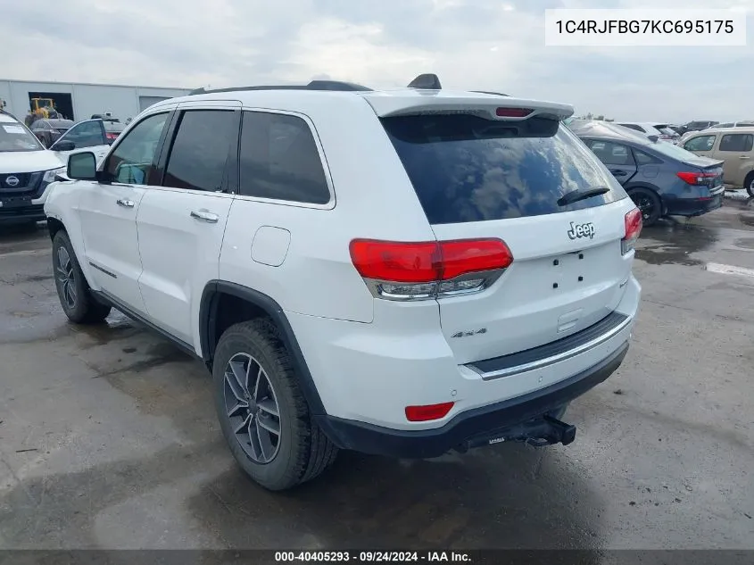 1C4RJFBG7KC695175 2019 Jeep Grand Cherokee Limited 4X4