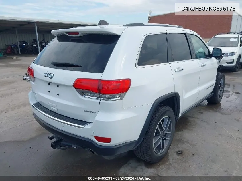 1C4RJFBG7KC695175 2019 Jeep Grand Cherokee Limited 4X4