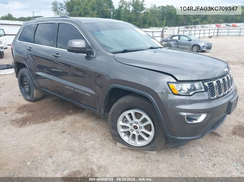 2019 Jeep Grand Cherokee Laredo E 4X4 VIN: 1C4RJFAG3KC709347 Lot: 40408743