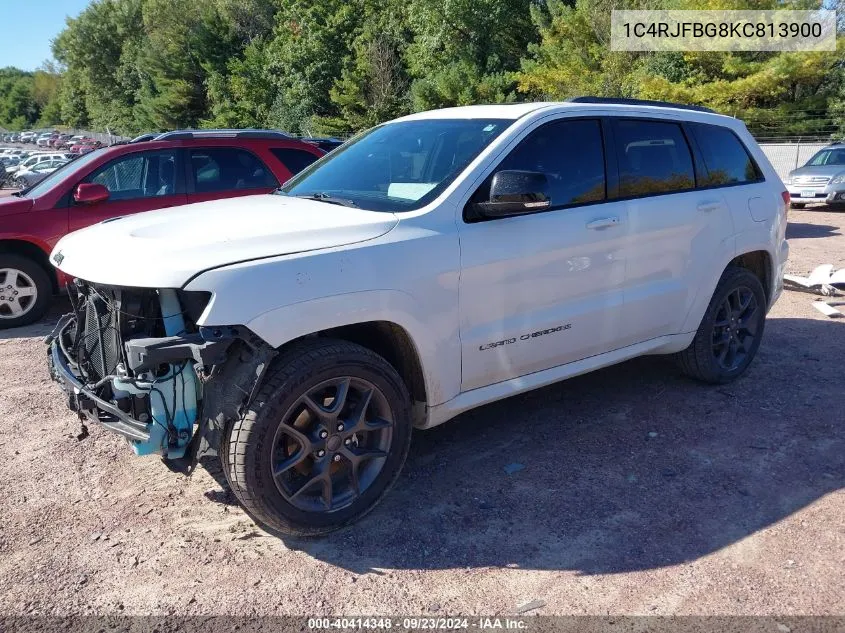 2019 Jeep Grand Cherokee Limited X 4X4 VIN: 1C4RJFBG8KC813900 Lot: 40414348