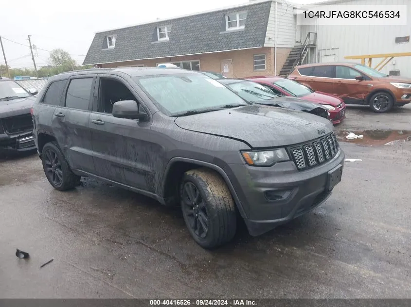 2019 Jeep Grand Cherokee Laredo VIN: 1C4RJFAG8KC546534 Lot: 40416526