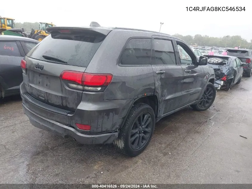 2019 Jeep Grand Cherokee Laredo VIN: 1C4RJFAG8KC546534 Lot: 40416526