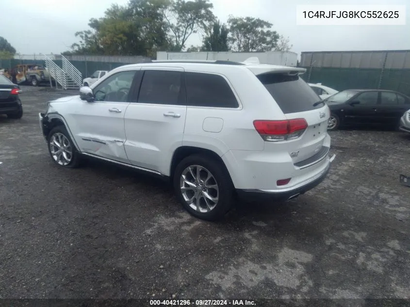 1C4RJFJG8KC552625 2019 Jeep Grand Cherokee Summit 4X4