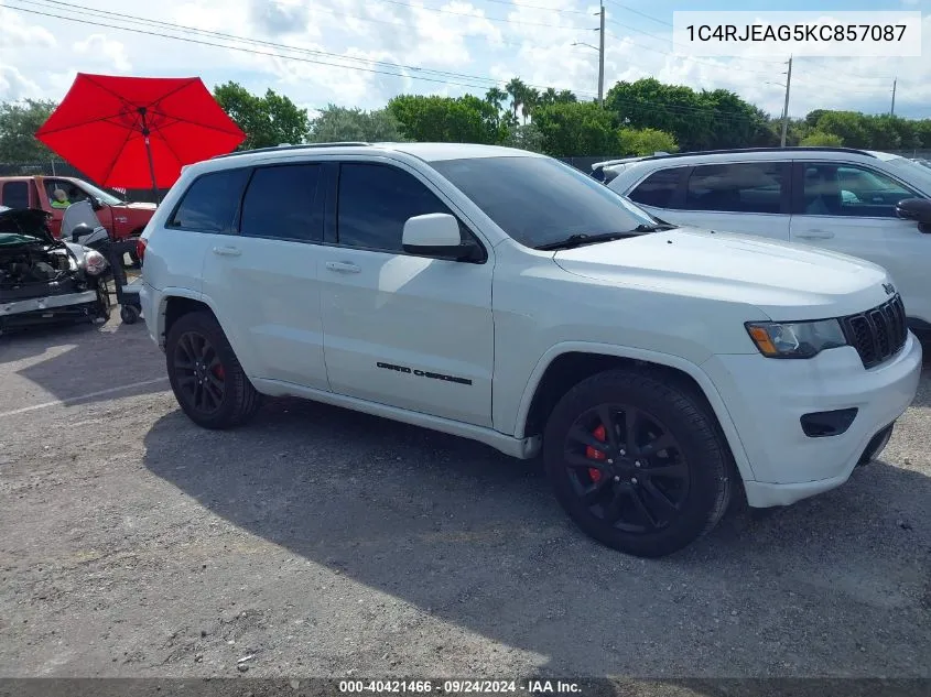 2019 Jeep Grand Cherokee Laredo VIN: 1C4RJEAG5KC857087 Lot: 40421466