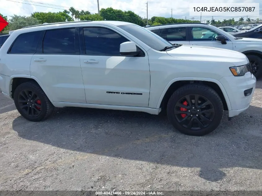 1C4RJEAG5KC857087 2019 Jeep Grand Cherokee Laredo