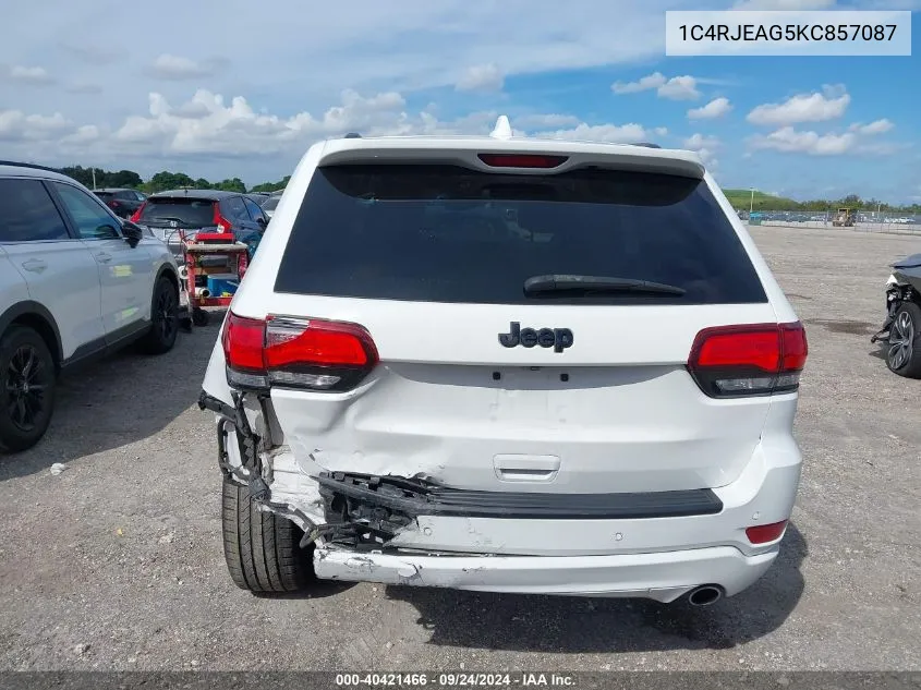 2019 Jeep Grand Cherokee Laredo VIN: 1C4RJEAG5KC857087 Lot: 40421466