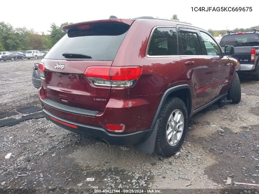 1C4RJFAG5KC669675 2019 Jeep Grand Cherokee Laredo E 4X4