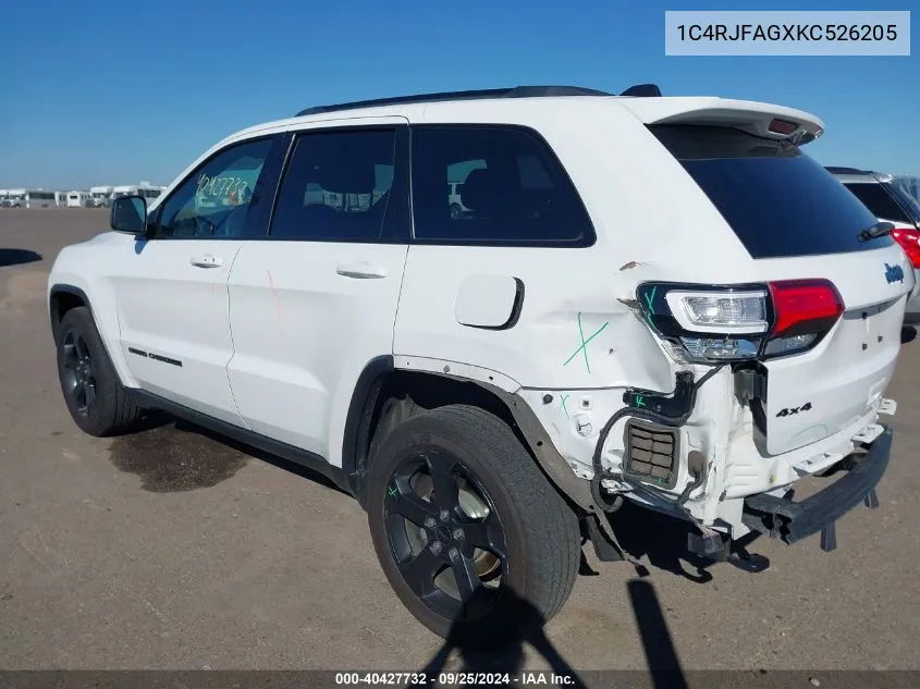 1C4RJFAGXKC526205 2019 Jeep Grand Cherokee Upland 4X4