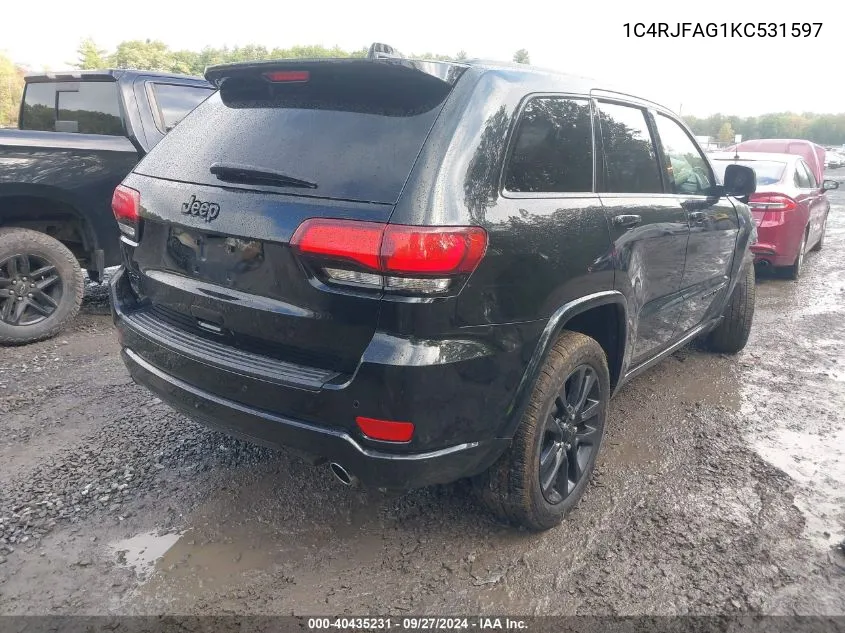 1C4RJFAG1KC531597 2019 Jeep Grand Cherokee Altitude 4X4