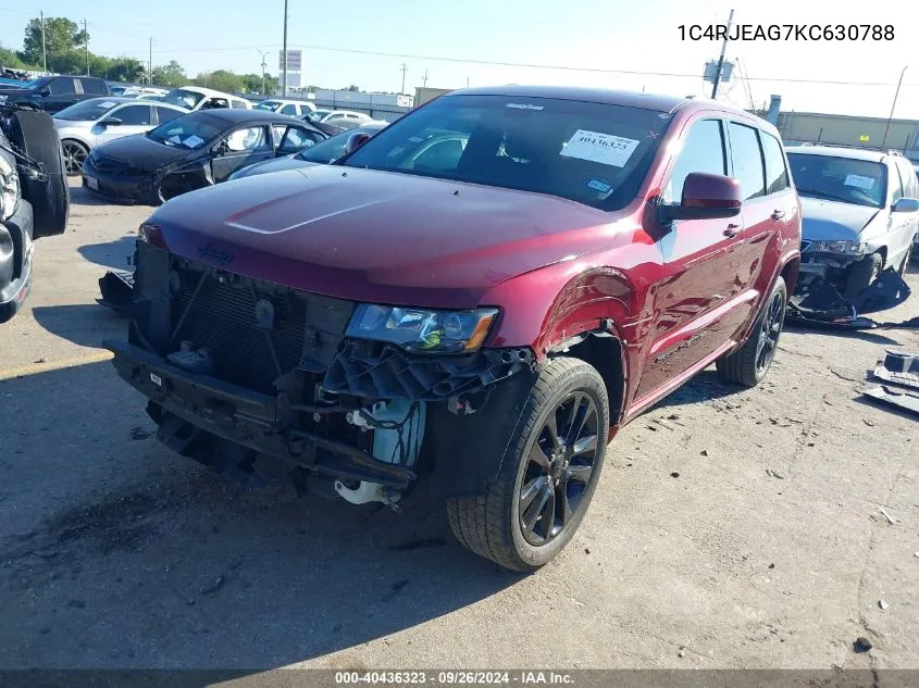 2019 Jeep Grand Cherokee Laredo VIN: 1C4RJEAG7KC630788 Lot: 40436323