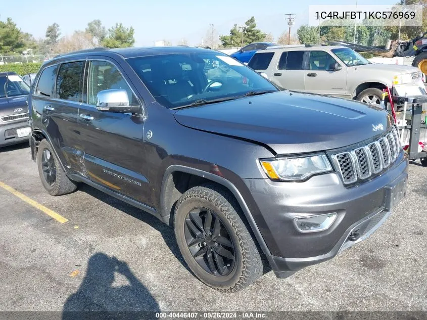 2019 Jeep Grand Cherokee Limited 4X4 VIN: 1C4RJFBT1KC576969 Lot: 40446407