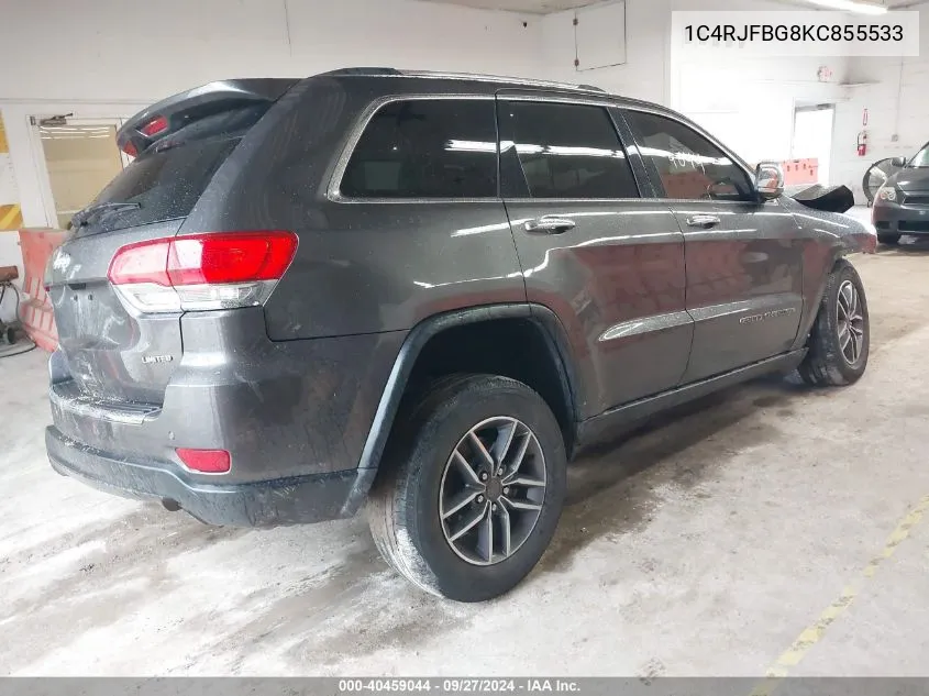 1C4RJFBG8KC855533 2019 Jeep Grand Cherokee Limited 4X4