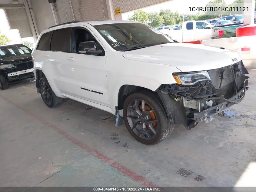 2019 Jeep Grand Cherokee Limited X 4X2 VIN: 1C4RJEBG4KC811121 Lot: 40460145