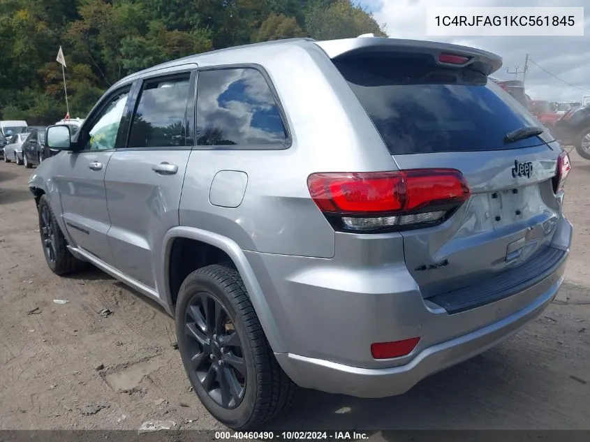 2019 Jeep Grand Cherokee Altitude 4X4 VIN: 1C4RJFAG1KC561845 Lot: 40460490