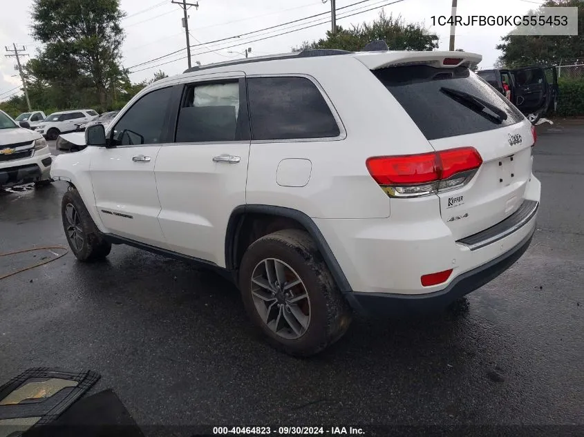 1C4RJFBG0KC555453 2019 Jeep Grand Cherokee Limited 4X4