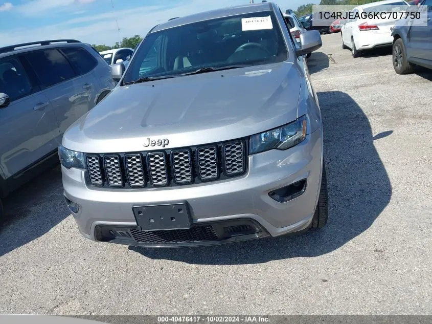 2019 Jeep Grand Cherokee Altitude 4X2 VIN: 1C4RJEAG6KC707750 Lot: 40476417