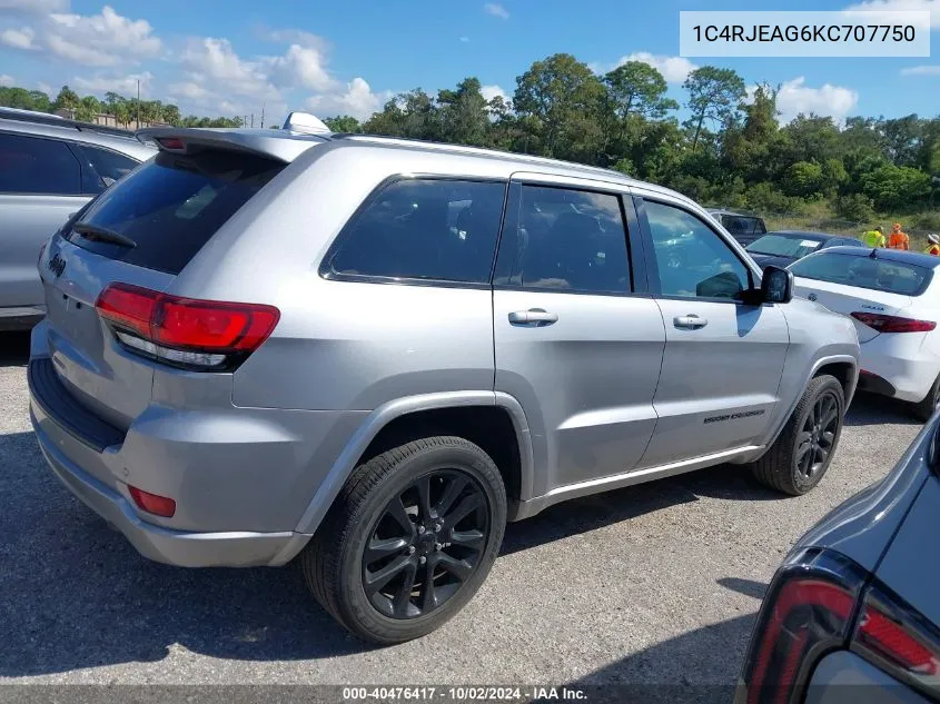 2019 Jeep Grand Cherokee Altitude 4X2 VIN: 1C4RJEAG6KC707750 Lot: 40476417