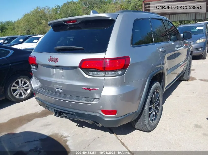 2019 Jeep Grand Cherokee Trailhawk 4X4 VIN: 1C4RJFLG5KC558895 Lot: 40488351