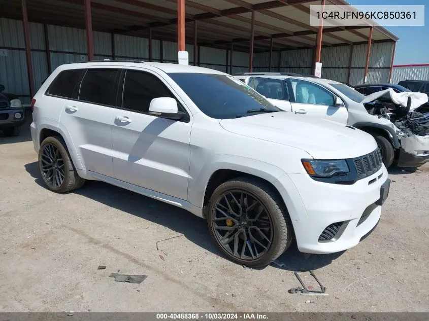 2019 Jeep Grand Cherokee Trackhawk 4X4 VIN: 1C4RJFN96KC850361 Lot: 40488368