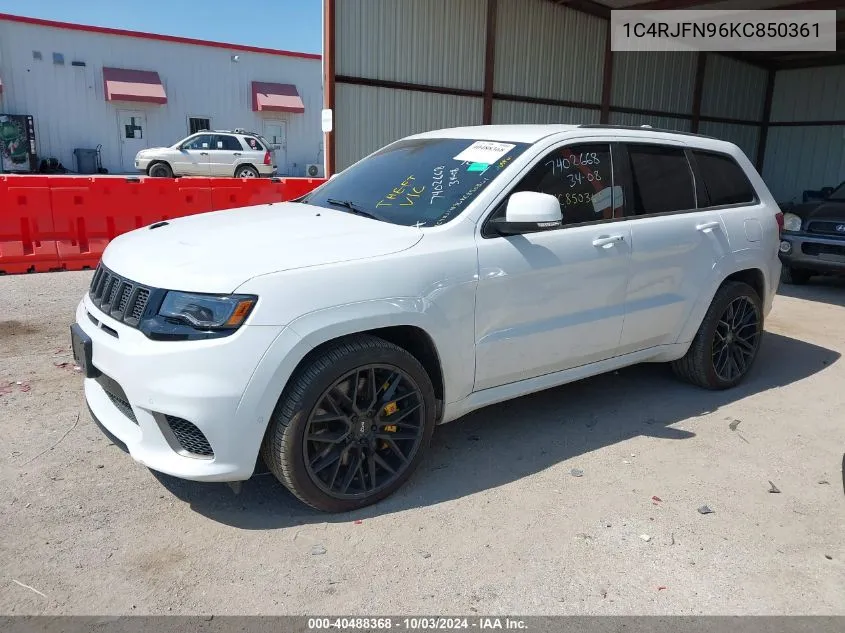 2019 Jeep Grand Cherokee Trackhawk 4X4 VIN: 1C4RJFN96KC850361 Lot: 40488368