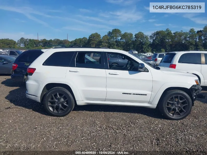 2019 Jeep Grand Cherokee Limited X 4X4 VIN: 1C4RJFBG6KC785319 Lot: 40499558